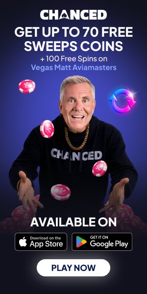 Chanced — Get 60 Free Sweeps Coins plus 600,000 Gold Coins on your first purchase